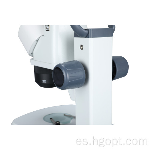 Microscopio de cabeza binocular con interruptor de atenuación de dial